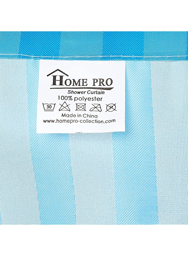 Home Pro ستارة استحمام بوليستر من هوم برو 180x180 سم لون أزرق فاتح  - Image 3