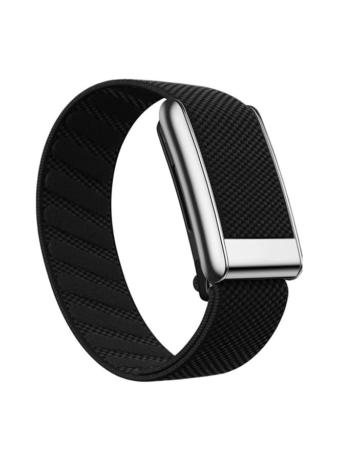 Nylon Sport Band For WHOOP 5.0, One/Peak, Ultra-soft Breathable Sports Waterproof Replacement Wristbands for Women Men (NOT for Gen 4) - Black