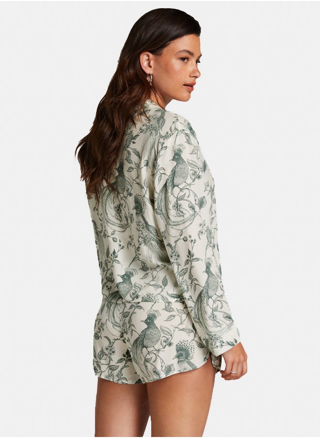hunkemoller - Floral Resort Pajama Shorts - Image 1