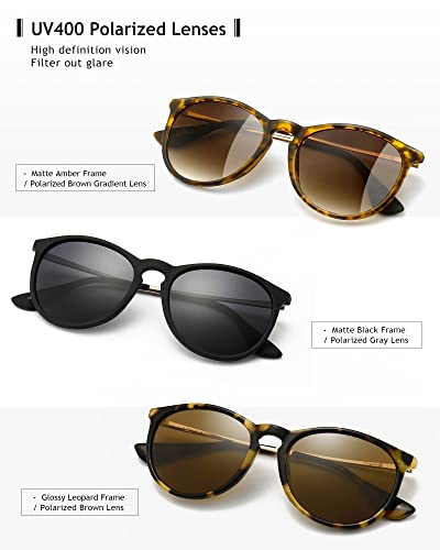 SUNGAIT Premium Vintage Round Sunglasses for Women Men Classic Retro Trendy Style - Image 4