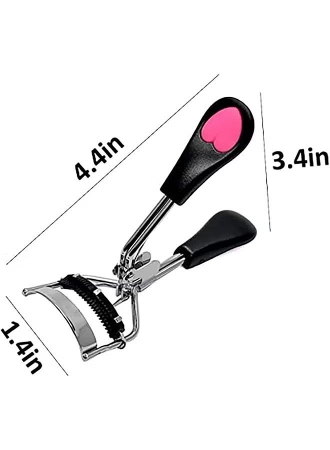 JS Eyelash Handle Clip with Comb, Heart Tweezers, Eyelash Curling Clip, Eye Beauty - Image 5