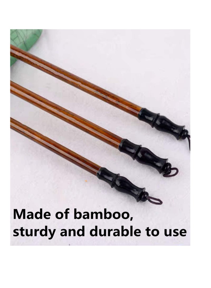 SOLARAE Chinese Calligraphy Brush, Writing Drawing Watercolor Ink Brushes Hubi Painting‚ÄÇKanji Japanese Sumi‚ÄÇWolf Bamboo Brushes Set for Professional Beginner - Image 3