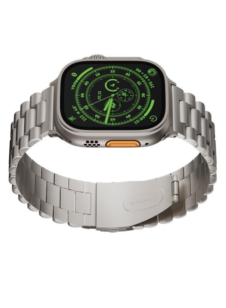 LEVELO Daytona Strap for Apple Watch Ultra 49MM - Starlight - Image 1