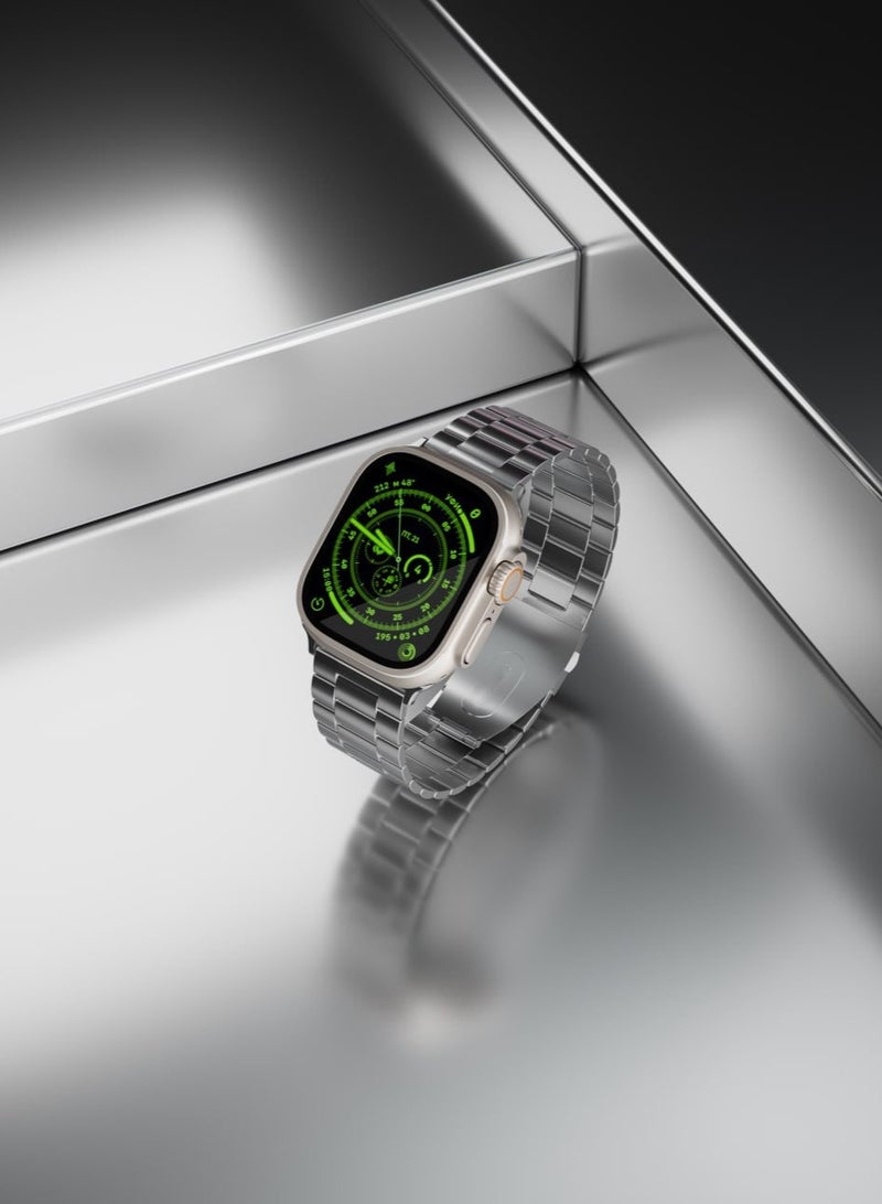 LEVELO Daytona Strap for Apple Watch Ultra 49MM - Starlight - Image 2