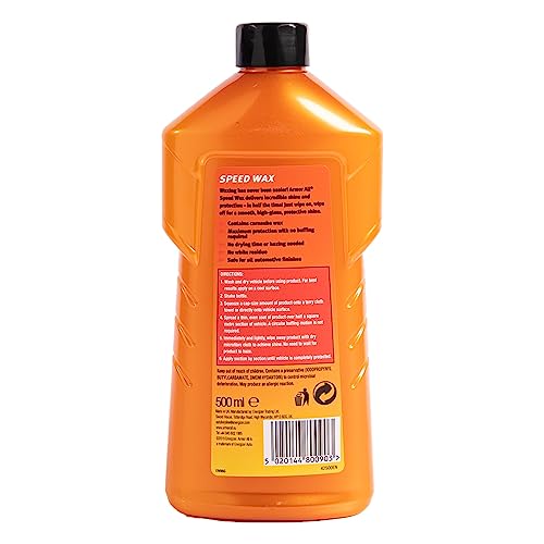 Armor All - Speed Wax - Contains Carnauba Wax - Incredible Shine & Protection - 500ml : Pack of 2 - Image 3