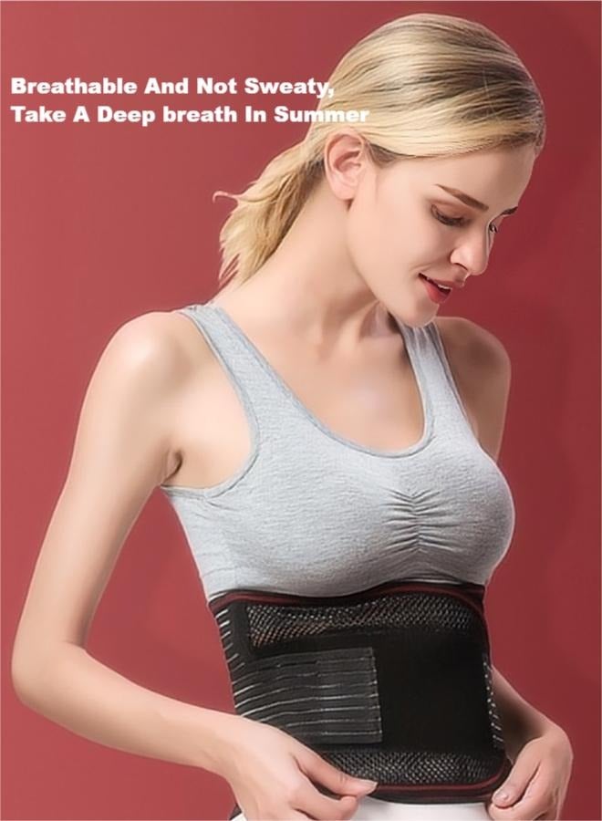 Generic Back Support Belt, Posture Corrector - M For Lumbar Disc Fixation, With Steel Straps For Lumbar And Abdominal Control - Image 2