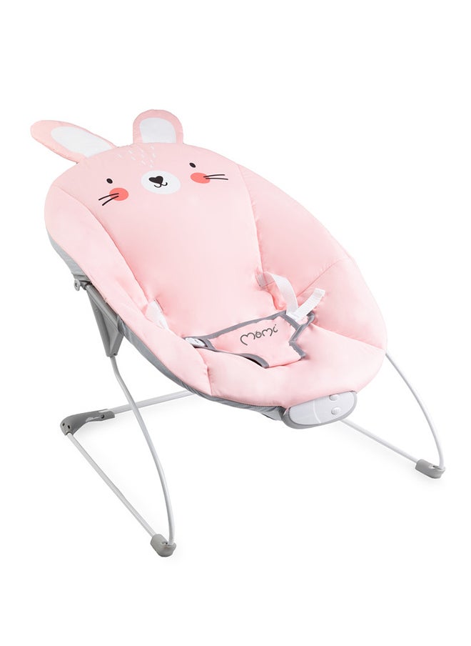 Glossy Baby Bouncer for Babies up to 9 kg, Soft Padding, Metal Frame, Anti-Slip feet, Belt | Weight 1.7 kg, Dimensions 58 x 49 x 53 cm | Sensory Module for Creative Child Support | Bunny - pzsku/Z542BFF3F362685A9B72BZ/45/_/1737095928/a8f2841f-1fa9-4a14-9739-f6afd05ca390