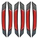 Moicstiy 6Pcs Car Reflective Trim Side Marker Stickers Door Reflector Guard Automotive Exterior Accessories Truck Wheel Well Arch Bumper FendersRedBlack - Image 2