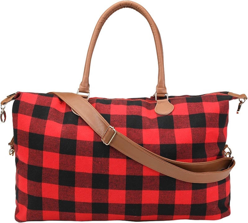 XinblueCo Weekender Bag Duffle Bag For Women Large Travel Tote Bag Overnight Weekend Bags With Shoulder Strap Cow Leopard Atzec… - Image 2