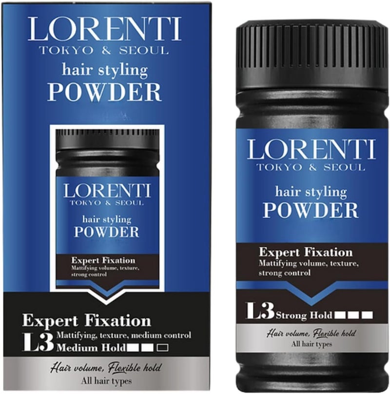 شمع بودرة تصفيف الشعر لورينتي L3 حجم مكثف غير لامع مكثف للنسيج تثبيت قوي 20جرام