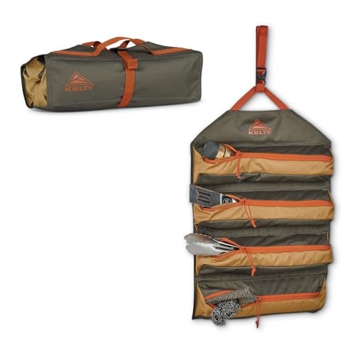 Kelty Chef Roll – Kitchen Basics Organization Kit for Cooking Tools, Knives, Deep Zippered Pockets, Rollup Storage - Image 1