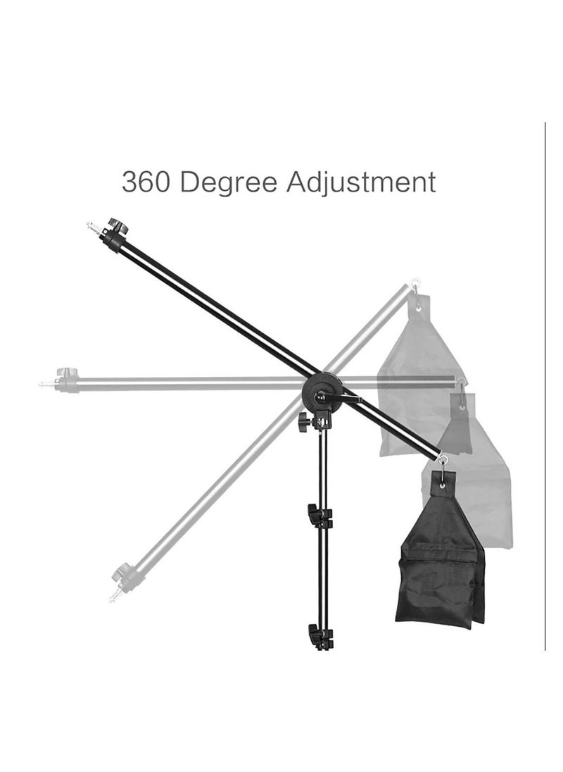 Generic - Studio Photography Light Kit Softbox Lighting Set with 135W LED Light Bulb * 3/ 50x70cm Softbox * 3/ 2M Light Stand * 3/ Boom Arm * 1 for Studio Portrait Product Photo Video Live Broadcast - Image 1