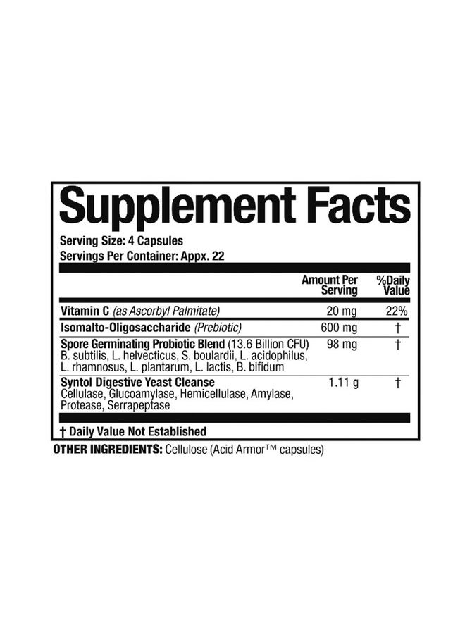 Arthur Andrew Medical Syntol Amd Probiotic And Enzyme Blend For Yeast Balance 90 Capsules  - Image 3