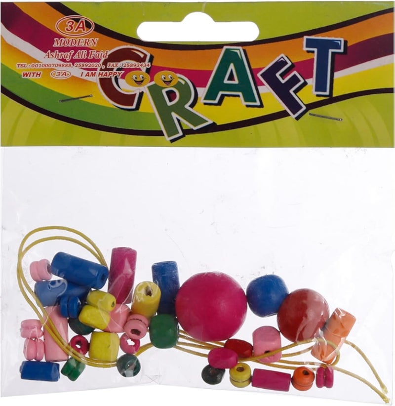 3A Beads for Girls Craft 2 Pieces - Multi Color FS-MZ3-3A-2137-Multi Color6