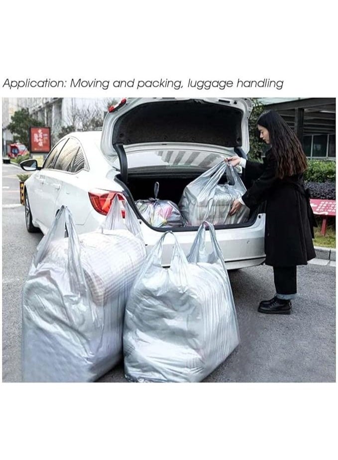 DUNISO 10 Pcs Plastic Storage Bags,Extra large Capacity Packing Bag,Large Thickened Storage Bag，Waterproof and Dustproof, Good Quality，for Clothes Packaging Storage Gift Bag Shipping T-Shirts Pants，82*125cm，Grey - Image 3