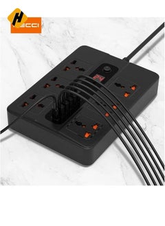 HuHa Recci PD+QC UK Plug Power Socket (6 AC Outlets, Type-C + 5 USB Ports  - Image 2