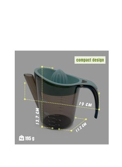 Manual Orange Juicer, Lemon Squeezer, Multipurpose Orange Lemon Citrus Lime Mini Juicer, Juice Jug with Comfortable Grip and Measuring Container