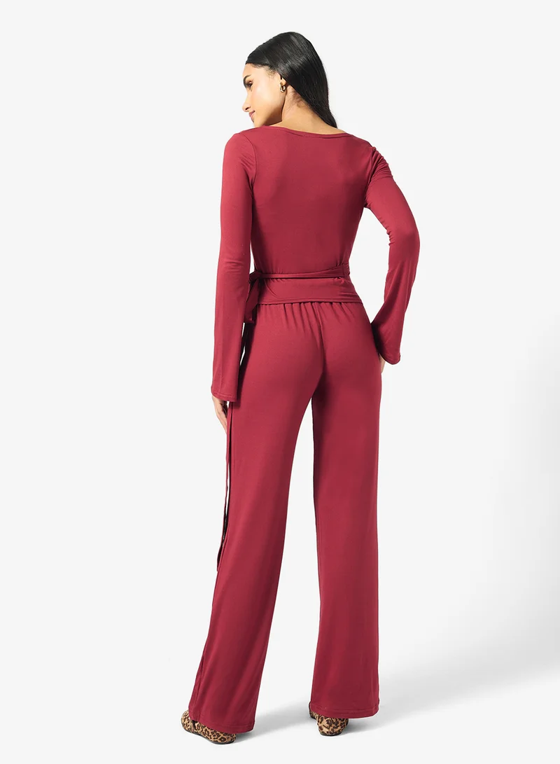 Ginger Wrap Top & Pyjama Set