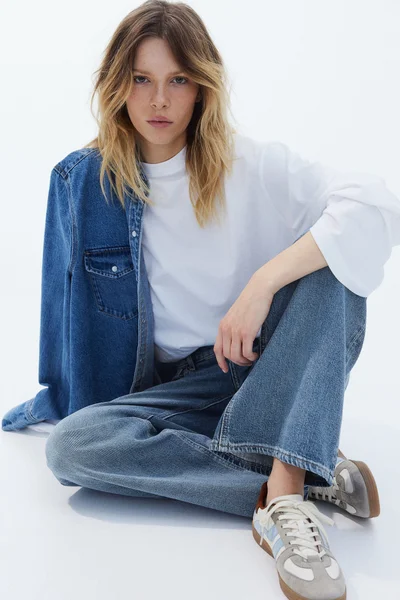 H&M Wide High Jeans