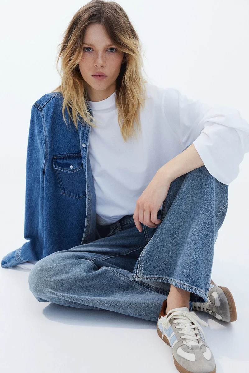 H&M Wide High Jeans