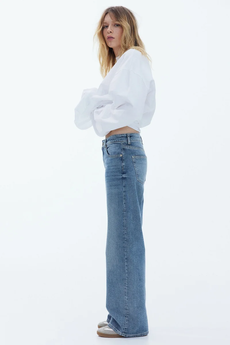 H&M Wide High Jeans