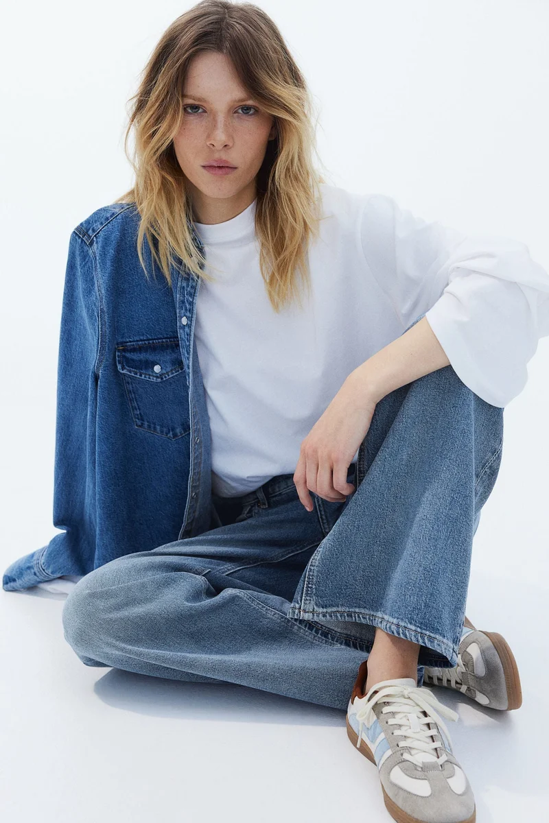 H&M Wide High Jeans