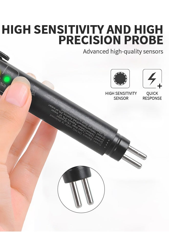 GROIC Brake Fluid Liquid Tester, Auto Brake Diagnostic Testing Tool, Hydraulic Fluid Liquid Oil Moisture Analyzer with 5 LED Indicators, Auto Brake Diagnostic Testing Tool for DOT3 DOT4 Brake Fluid  - Image 2
