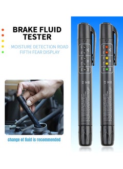 GROIC Brake Fluid Liquid Tester, Auto Brake Diagnostic Testing Tool, Hydraulic Fluid Liquid Oil Moisture Analyzer with 5 LED Indicators, Auto Brake Diagnostic Testing Tool for DOT3 DOT4 Brake Fluid  - Image 3