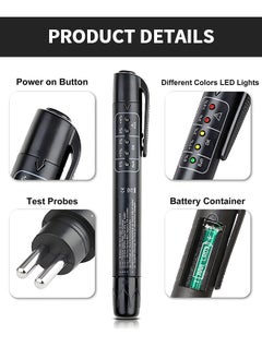 GROIC Brake Fluid Liquid Tester, Auto Brake Diagnostic Testing Tool, Hydraulic Fluid Liquid Oil Moisture Analyzer with 5 LED Indicators, Auto Brake Diagnostic Testing Tool for DOT3 DOT4 Brake Fluid  - Image 4