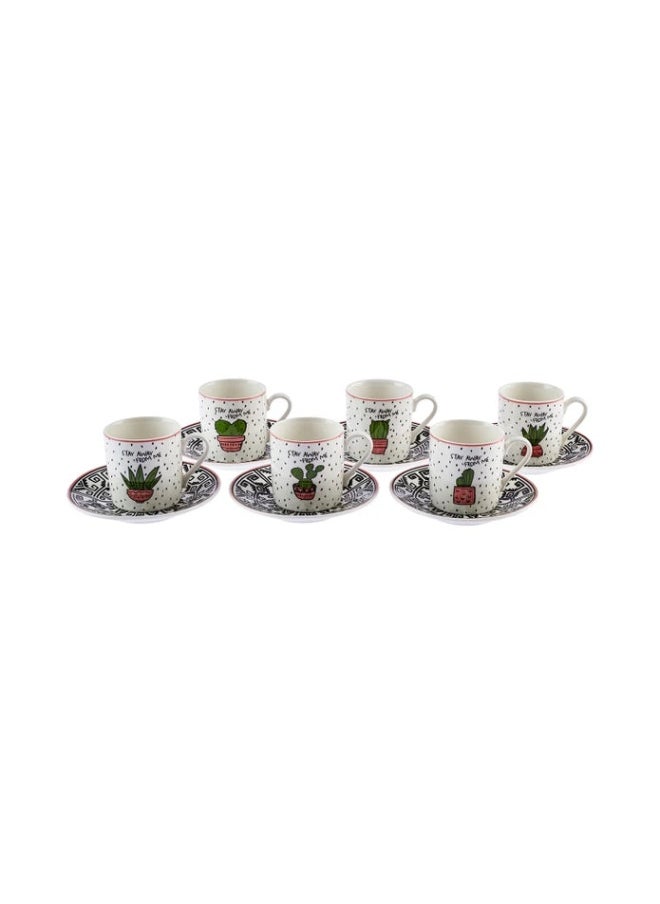 ebarza - Set of 2 Cactus Coffee Cups 80 Ml 153.03.05.0283 - Image 1