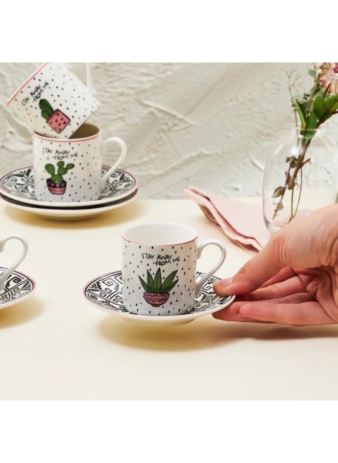 ebarza - Set of 2 Cactus Coffee Cups 80 Ml 153.03.05.0283 - Image 1