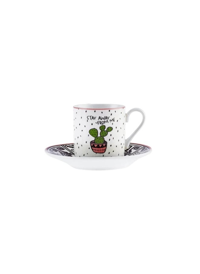 ebarza - Set of 2 Cactus Coffee Cups 80 Ml 153.03.05.0283 - Image 1