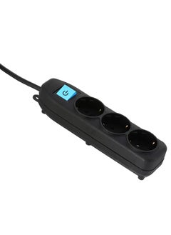 Power Lock I-lock joint 3 outlet with a switch 16 amp black  - Image 2