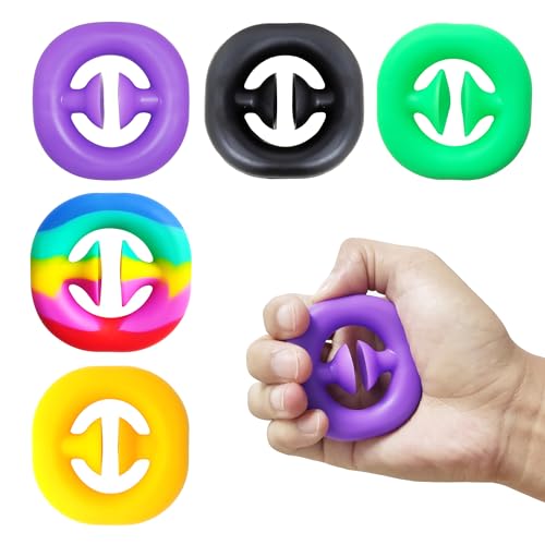 STAMI PLET 5 Pack Stress Relief Fidget Snapper Toy Suction Cup Fidget Toy snap Toy Gift for ChristmasParty Popper Noise Maker Finger Sensory Toys Gift for Kids Adults ADHD - Image 1