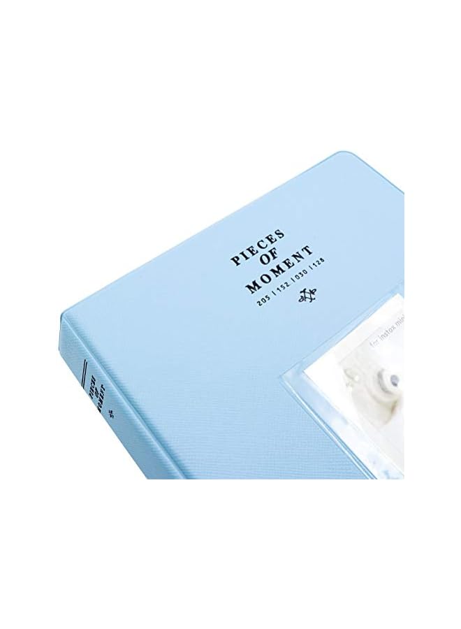 The Bros 64 Pcs Pocket Mini Album for Fujifilm Instax Mini 7s 8 8+ 9 25 26 50s 70 90 Instant Camera Mini Pocket Album 3 Inch Photo Album and Business Card (Ice Blue) - Image 2