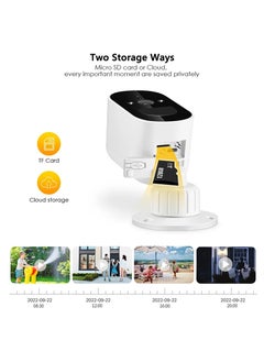 JORTAN 4 MP Rechargeable Security Camera Wireless Outdoor, 1080P 2.4Ghz WiFi Security Camera with PIR Detection & Siren, Solar Battery Powered, 2-Way Audio, Night Vision, IP66, Security Outdoor  - Image 5