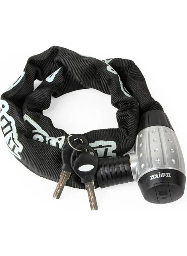 Ebakbak Motorcycle Taiwan Lock Thick Chain Illuminated Key 10*10*1500MM Engine Lock  - Image 1