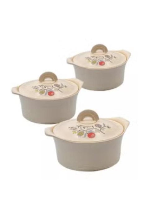 Falcon 3-piece food container set provides you with an excellent solution to keep food fresh for a longer period, characterized by its practical and modern design.