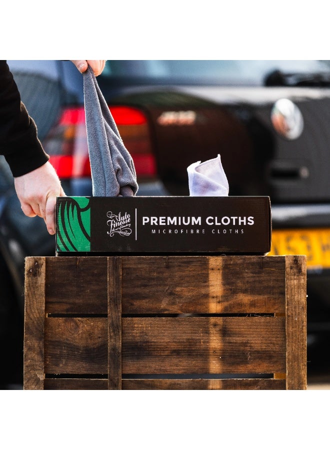 أوتو فينيس صندوق قماش أوتو فينيس الفاخر من الألياف الدقيقة - ١٠ قطع من القماش فائق النعومة والخالي من الوبر لتنظيف وتلميع وتشميع السيارات وتنظيفها من الداخل والخارج - Image 2
