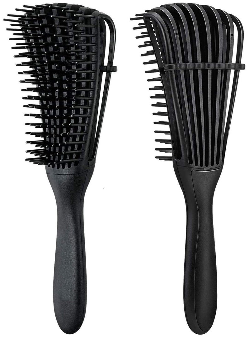 HUDACRUSH Detangler Hair Brush Comb for Curly Hair - Empathetic Hair Brush & Curly Hair Products for Women, Men, Kids - Pain-Free Knot & Tangle Removal, Wet & Dry Styling Tool - Image 1