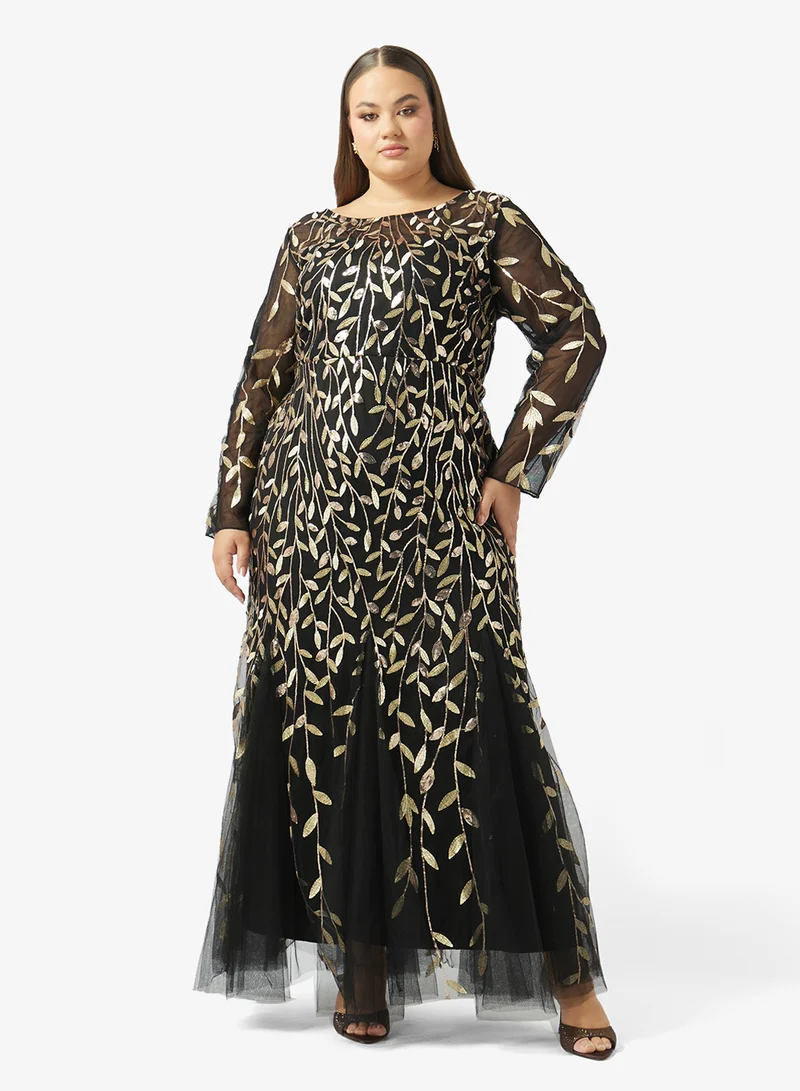 خزانة Plus Size Mermaid Cut Evening Dress