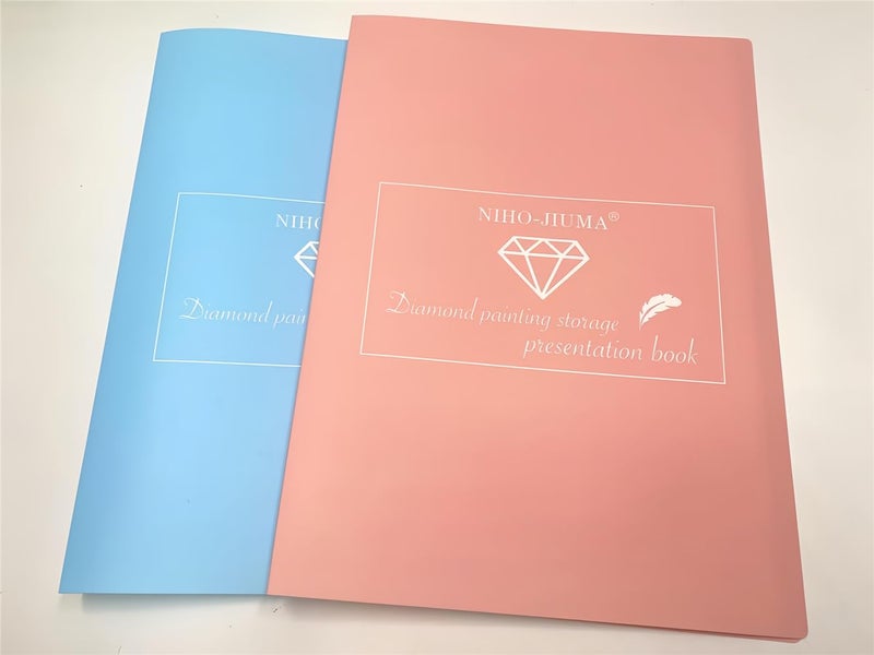 NIHOJIUMA NIHO-JIUMA A3 Diamond Art Storage Book - 40 Pages Portfolio Organizer for 12x16 Inch Paintings, Fits 30x40cm Canvases | Diamond Painting Accessories - Image 4
