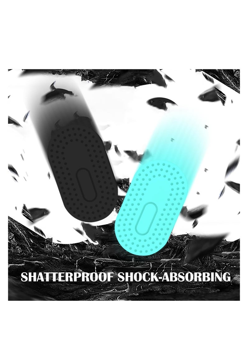 Captaintech 2 Pack Holder Stick on Mount Case fit for Samsung Galaxy SmartTag2, Silicone Hidden GPS Tracker, Mount Case with 3M Adhesive Sticker, Anti-Lost Scratch for Bike, TV Remote, Laptop (Black Pink) - Image 4