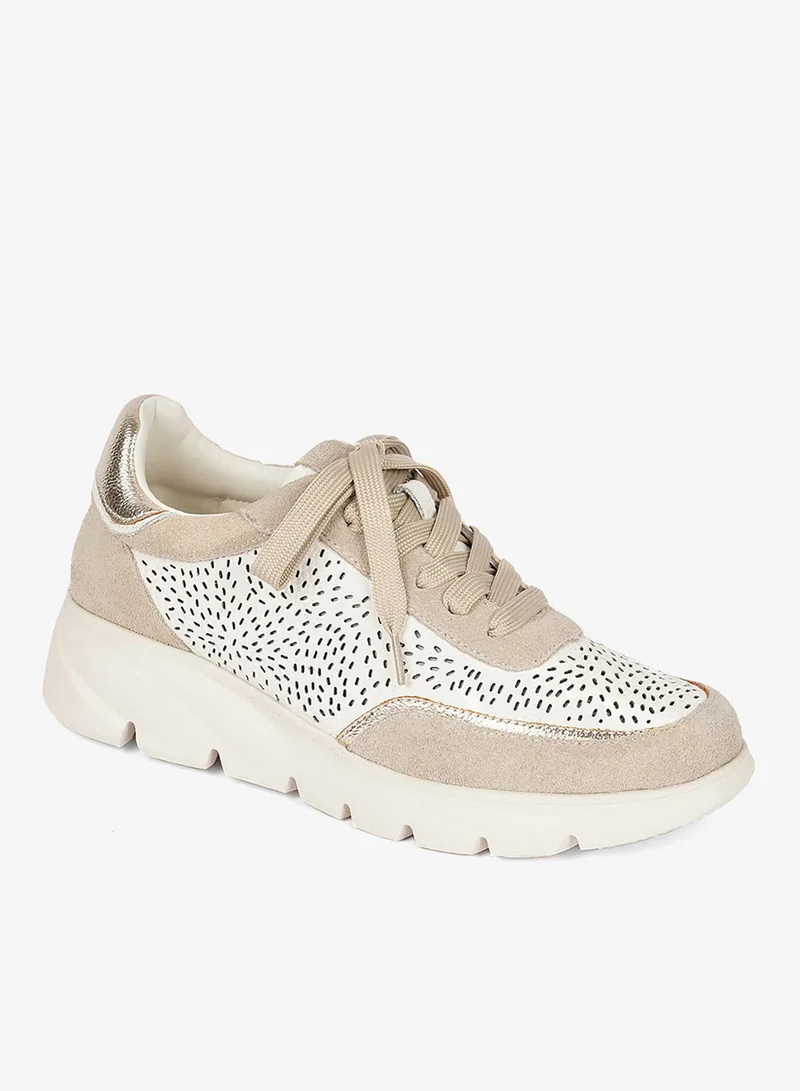 Cuple Women's chunky lace up Sneaker