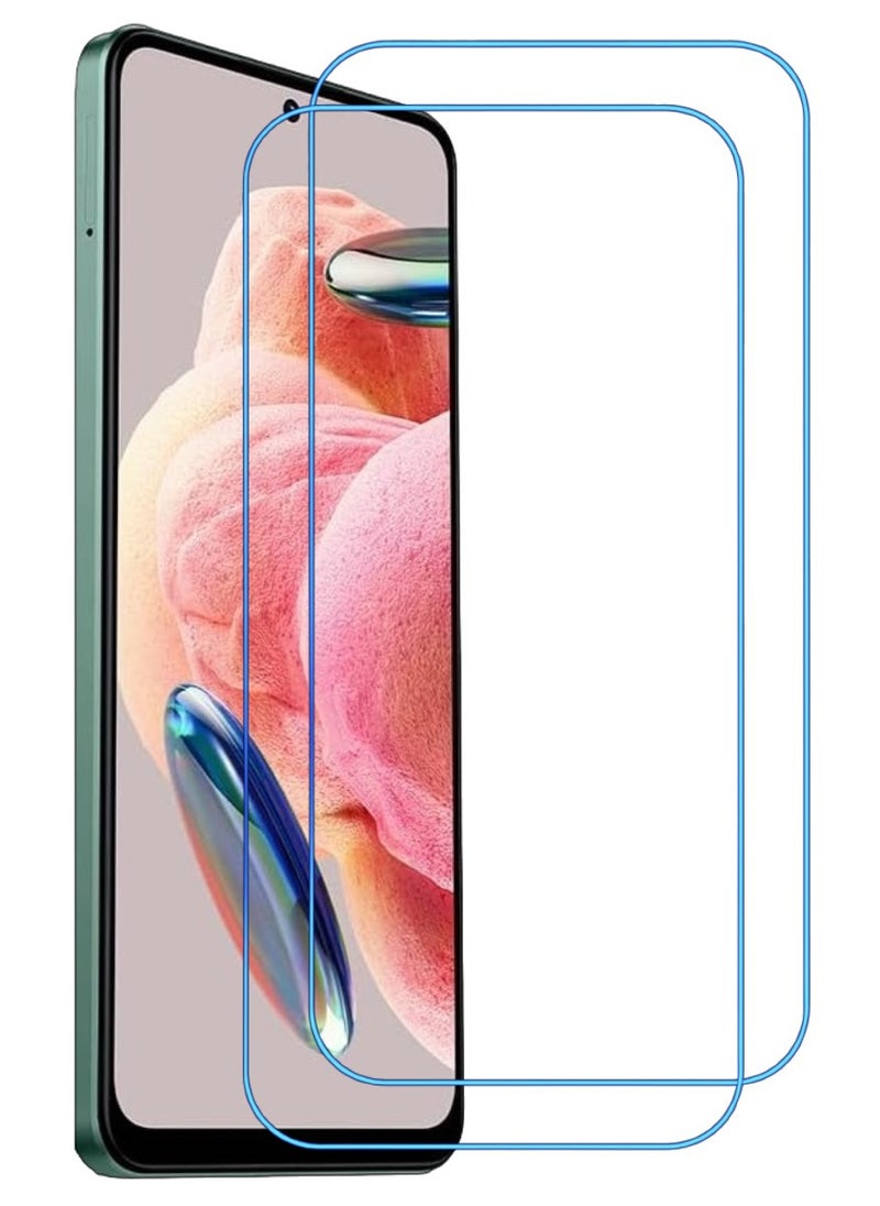 ACLIX 2 Pieces Antistatic ESD Dustproof Premium Quality High Definition Clear Tempered Glass Screen Protector Designed For Xiaomi Redmi Note 12 - Image 1