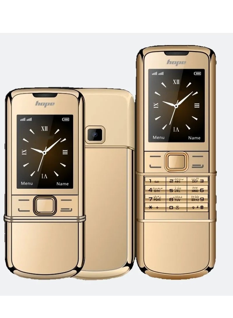 Hope Gold Luxury Slider Classic Mobile Phone - Image 1