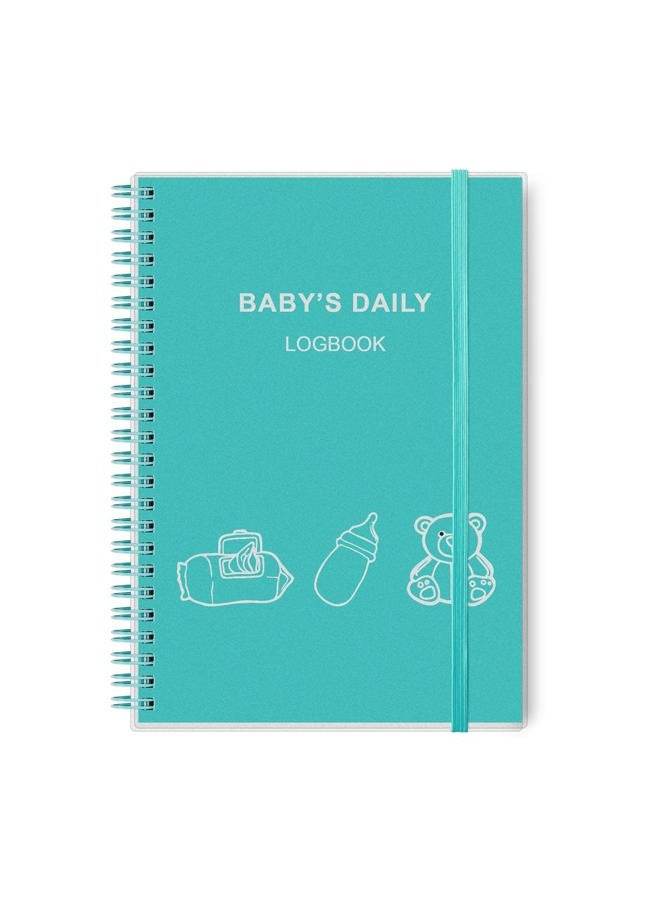 Tiankool Baby's Daily Log Book - A5 Baby Care planner for Newborns, Schedule for Tracking Newborn's Daily Routine, 152 Easy to Fill Pages Track and Monitor Nursing, Sleep, Feeding, Diapers, Pumping and More - Image 1