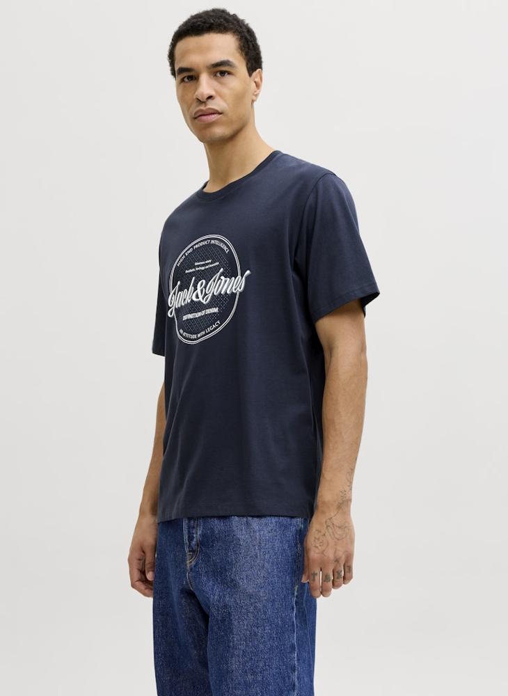 JACK & JONES Graphic Crew Neck T-Shirt - Image 3