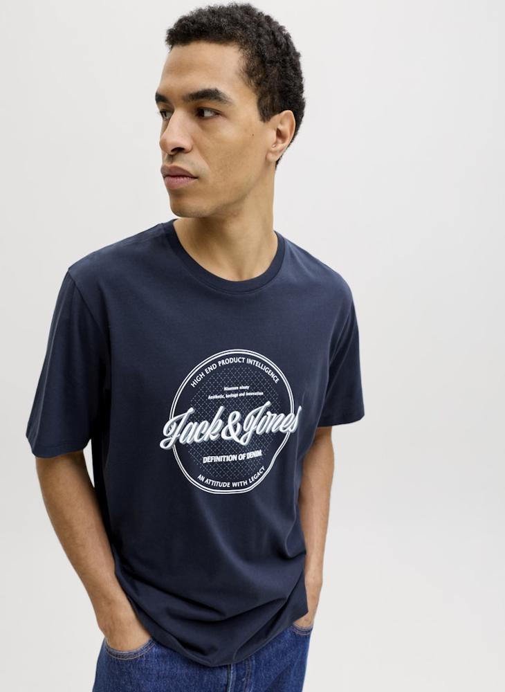 JACK & JONES Graphic Crew Neck T-Shirt - Image 1