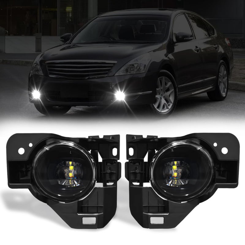 OKSIWA LED Fog Lights fit for 20092014 Nissan MaximaFront Bumper Fog Lamp with Switch Wiring Harness Kit neblineros para autos delantero faros antiniebla